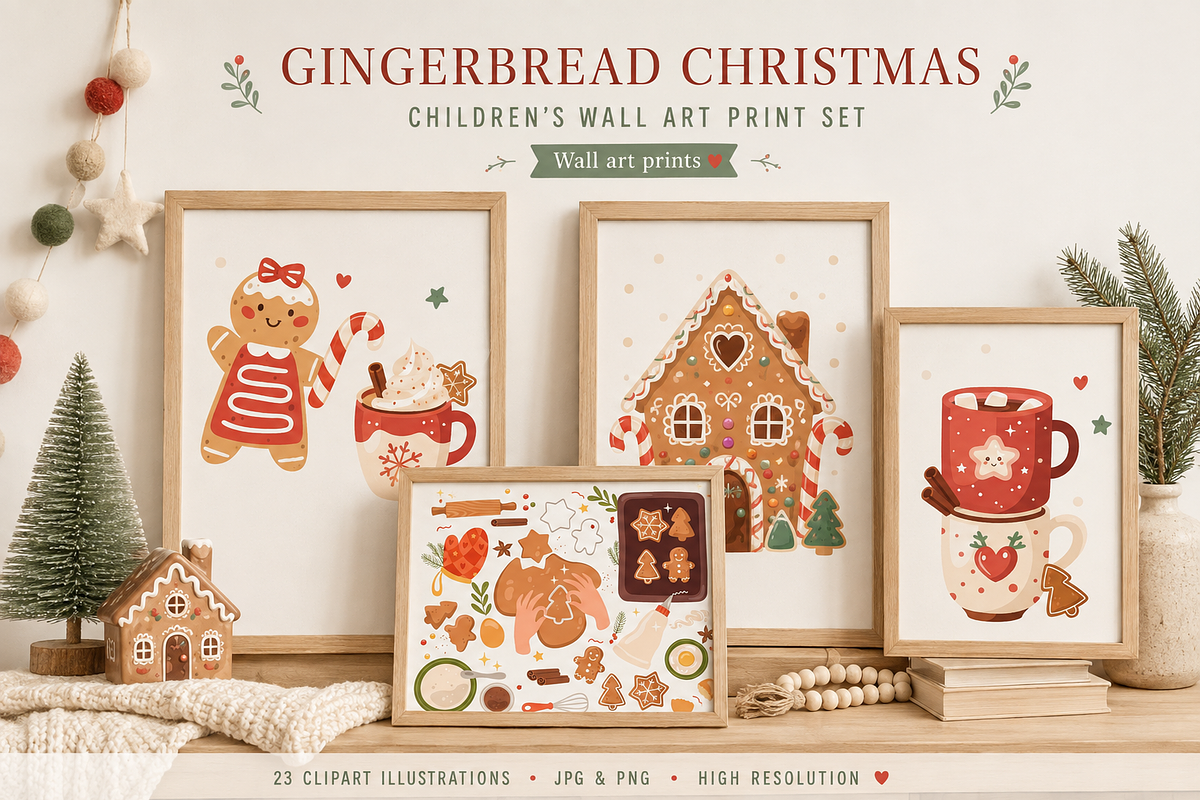 Christmas Sweets Illustrations, a Seasonal Illustration by Anna Studio (Photo 7 of 12)