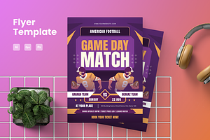 American Football Flyer, a Flyer Template by Annora Studio