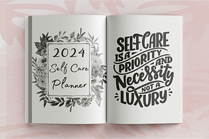 Self Care Planner 2024, KDP Interior