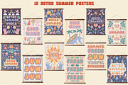 Retro Summer Vibes Clipart Pack, an Object Illustration by IRSYART (Thumbnail 9 of 15)
