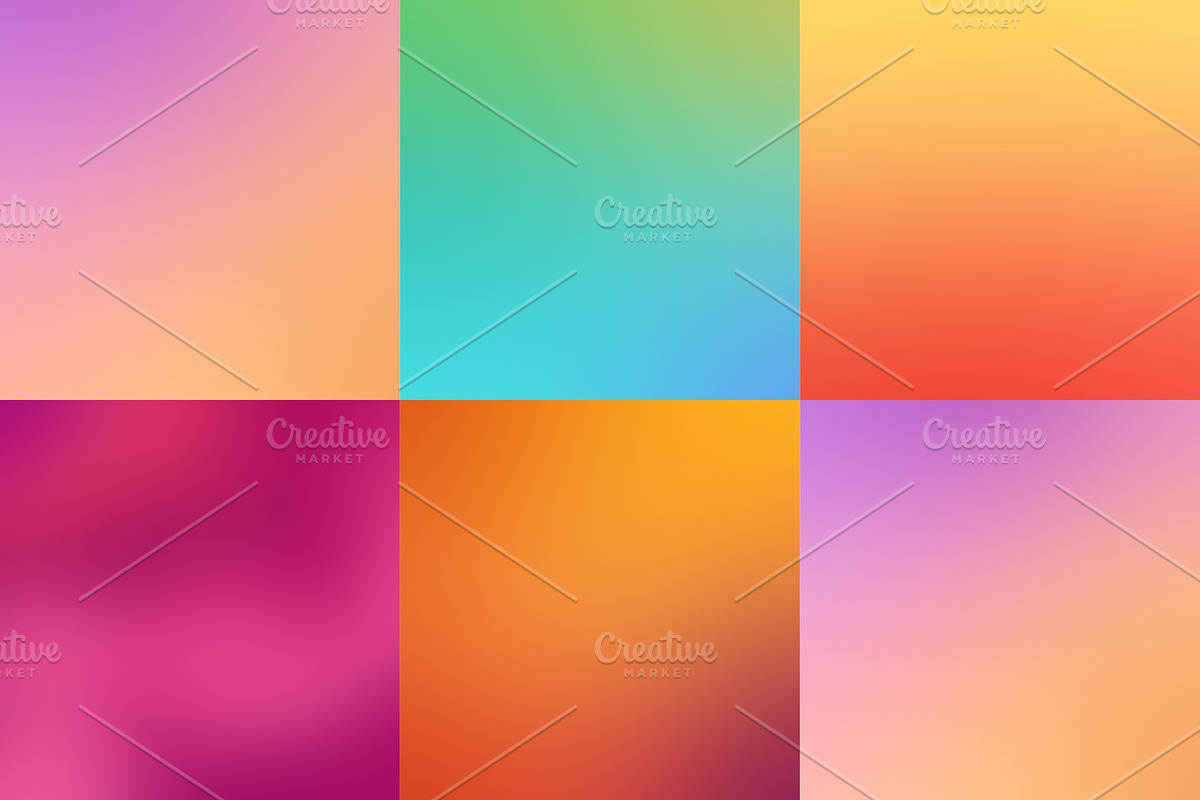 55 Blurred gradient backgrounds, a Texture Graphic by karetniy (Photo 8 of 10)