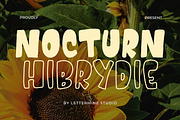 Nocturn Hibrydie - Display Font, a Sans Serif Font by Lettermine (Thumbnail 1 of 10)