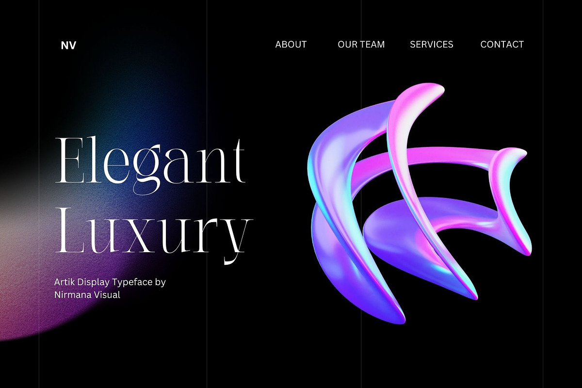 Artik - Modern Serif Font, a Serif Font by Nirmana Visual (Photo 2 of 10)
