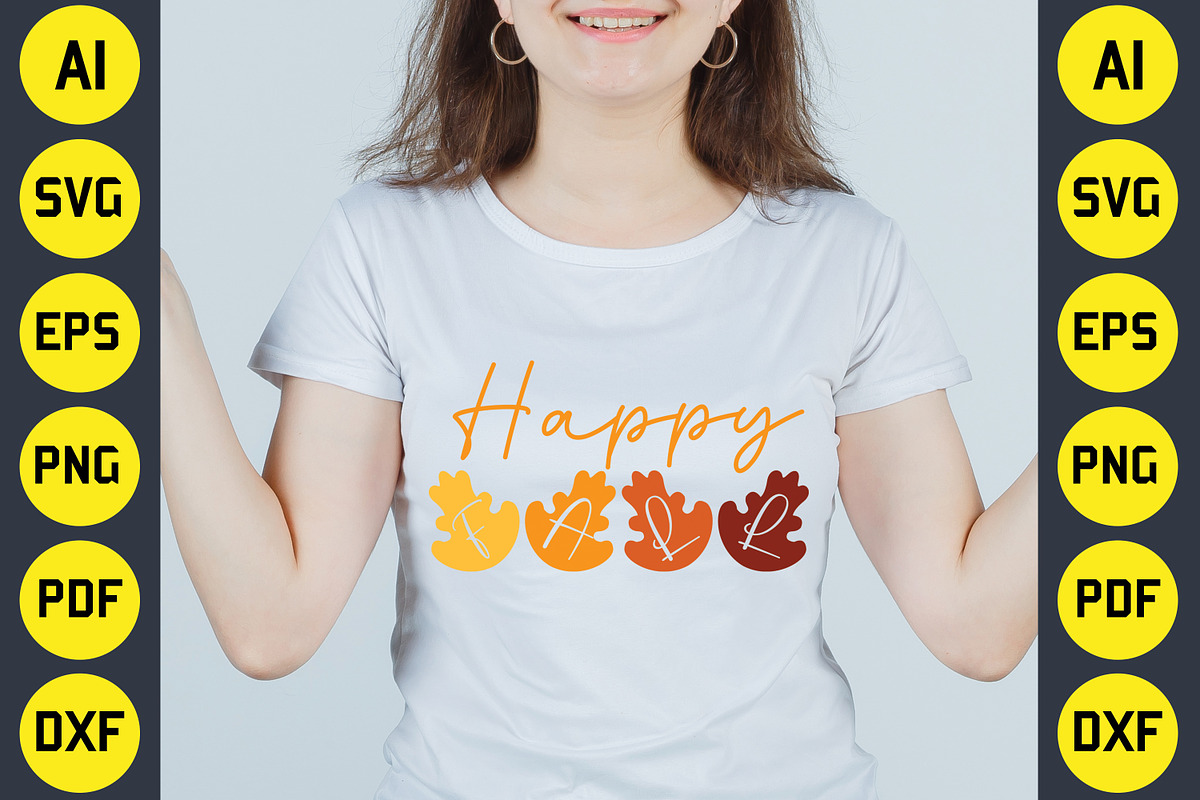 Fall SVG T-Shirt Design Bundle, an Object Graphic by CraftArtStudio (Photo 13 of 14)
