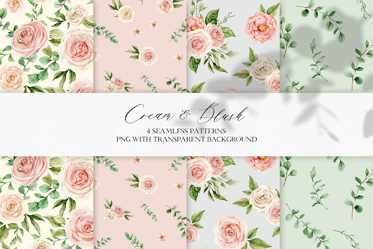 Cream & Blush - Watercolor Set, a Decorative Illustration by long summer (Photo 10 of 11)