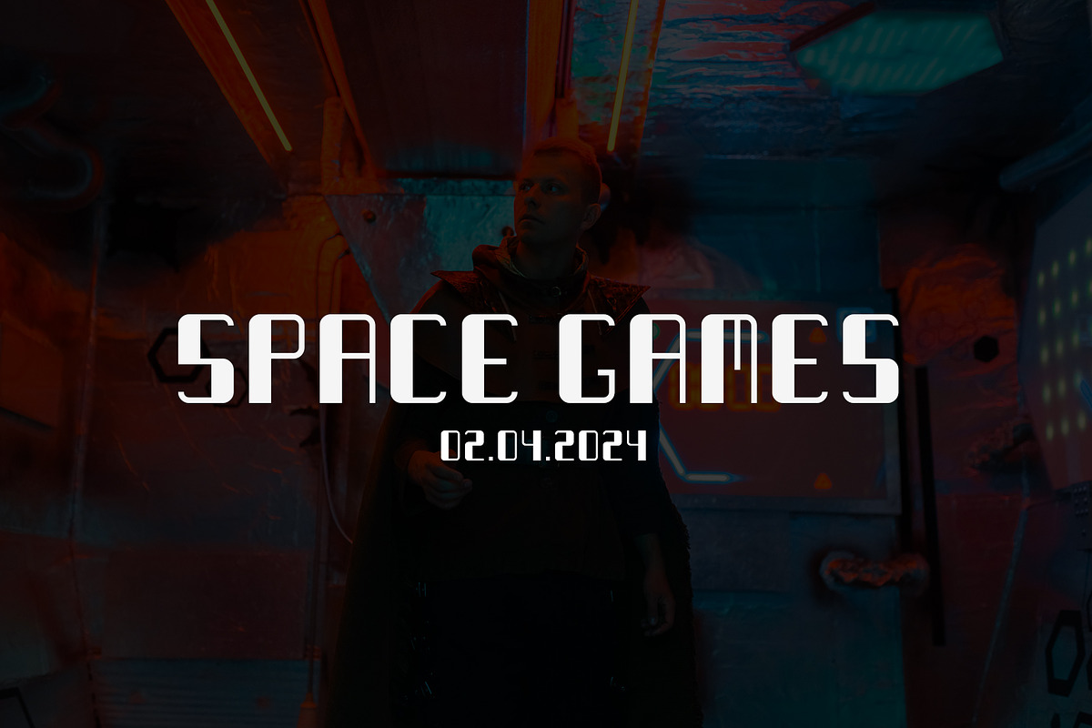 Galaxy - Sci-fi Typeface preview 6