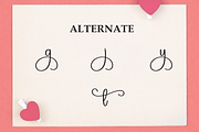 Valentine Calligraph | Script Font, a Handwritten Font by Scratchones (Thumbnail 8 of 9)