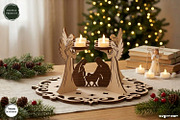 3D Nativity Angel Candle Stand SVG, a Decorative Illustration by svgocean (Thumbnail 1 of 5)