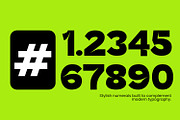 Haberga - Sans Serif Display Font, a Sans Serif Font by Rishsketch (Thumbnail 10 of 13)