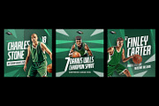 Basketball Team Instagram Templates, a Social Media Template by Bornx Design (Thumbnail 6 of 6)