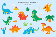Dino Kids Collection, an Animal Illustration by AnbyArt (Thumbnail 5 of 10)