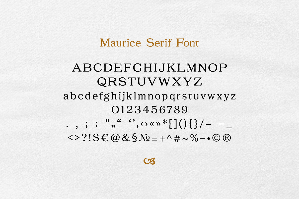 Maurice Textured Serif, a Serif Font by gafaroff studio (Photo 7 of 7)