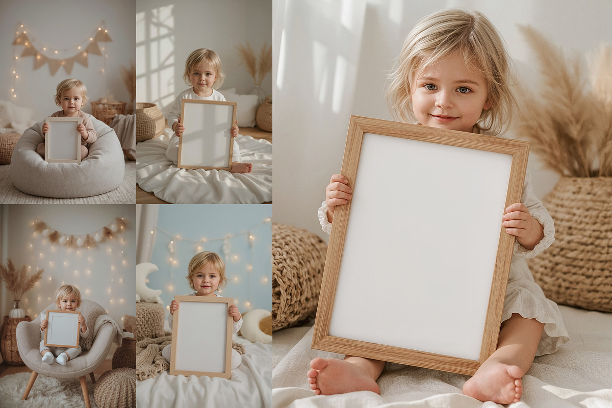 Kids Poster Mockups with Children, a Household Mockup by Alisles (Photo 7 of 11)