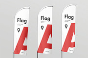 Feather Flag Mockup, an Advertising Mockup by zippypixelstudio (Thumbnail 6 of 8)