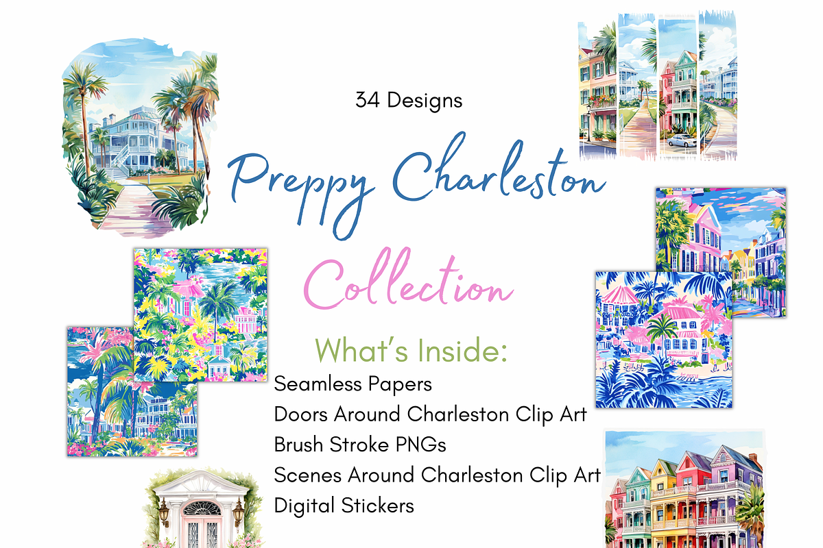 Preppy Charleston Bundle, a Pattern Graphic by Paper & Pattern Studio (Photo 1 of 10)