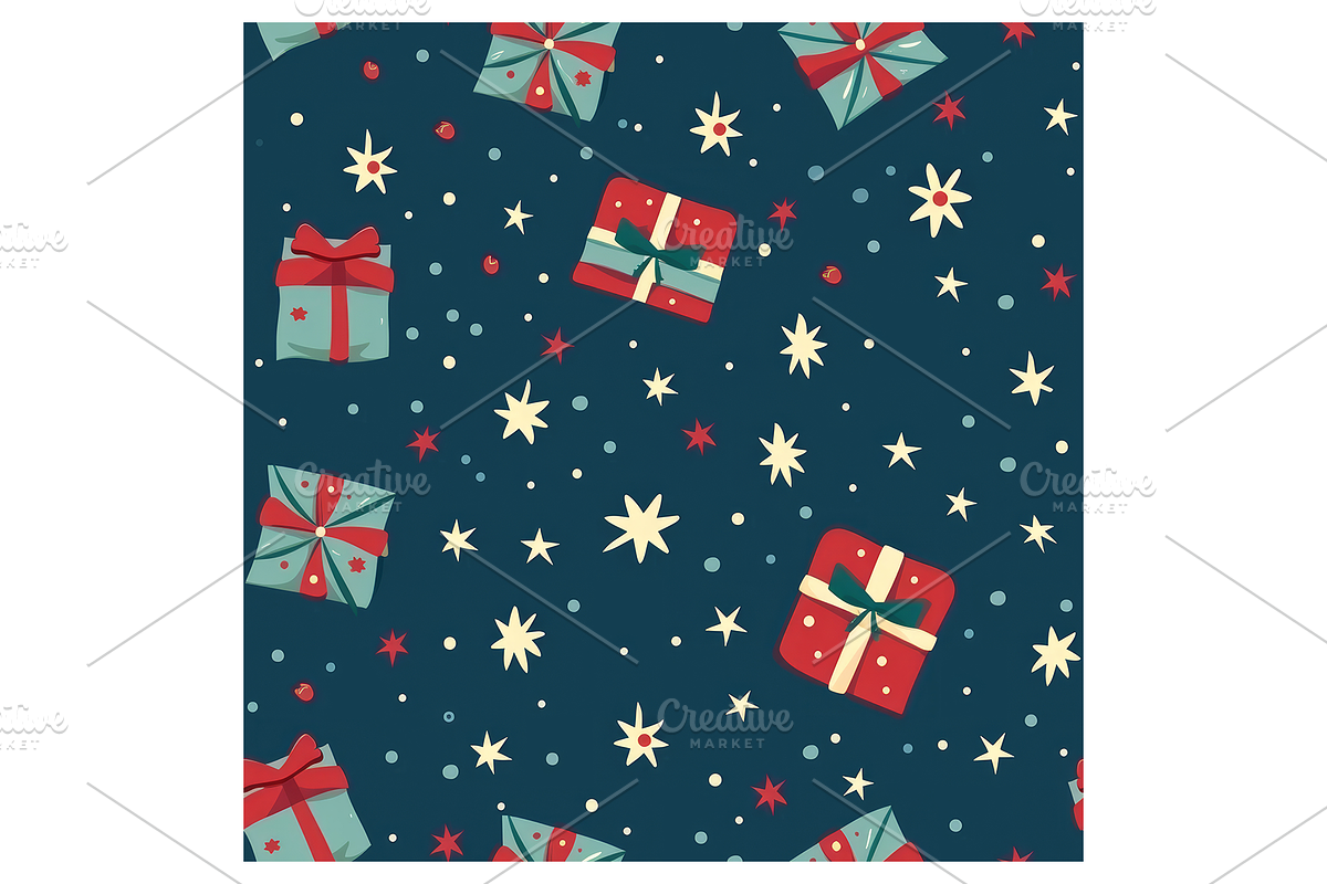 Vintage Holiday Digital Paper, a Pattern Graphic by Chromolume Studio (Photo 10 of 28)