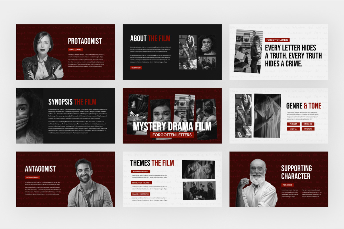 Mystery Film Proposal Google Slides, a Presentation Template by Loin Studio (Photo 3 of 4)