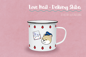 Love Mail Delivery Shiba