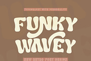 Funky Wavey, a Handwritten Font by Mini_World (Thumbnail 1 of 6)