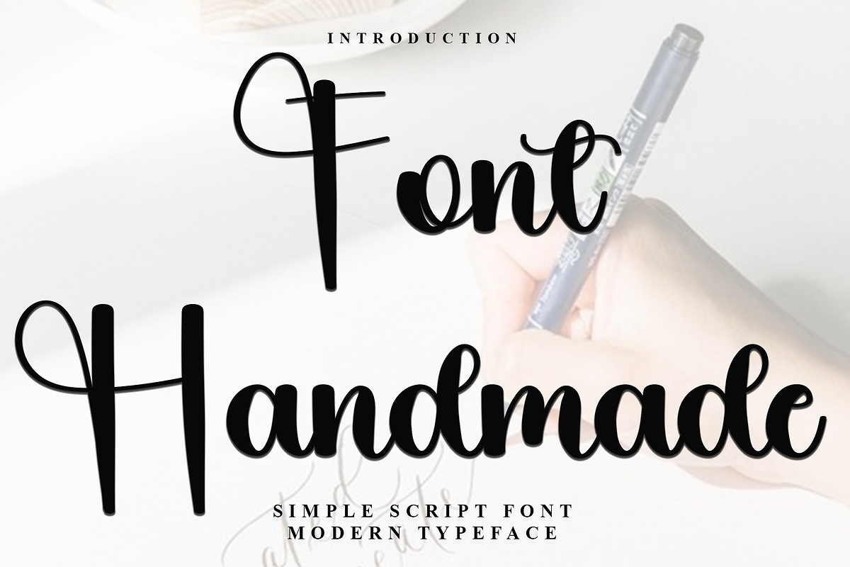 Font Handmade, a Handwritten Font by FreshTypeINK (Photo 1 of 8)