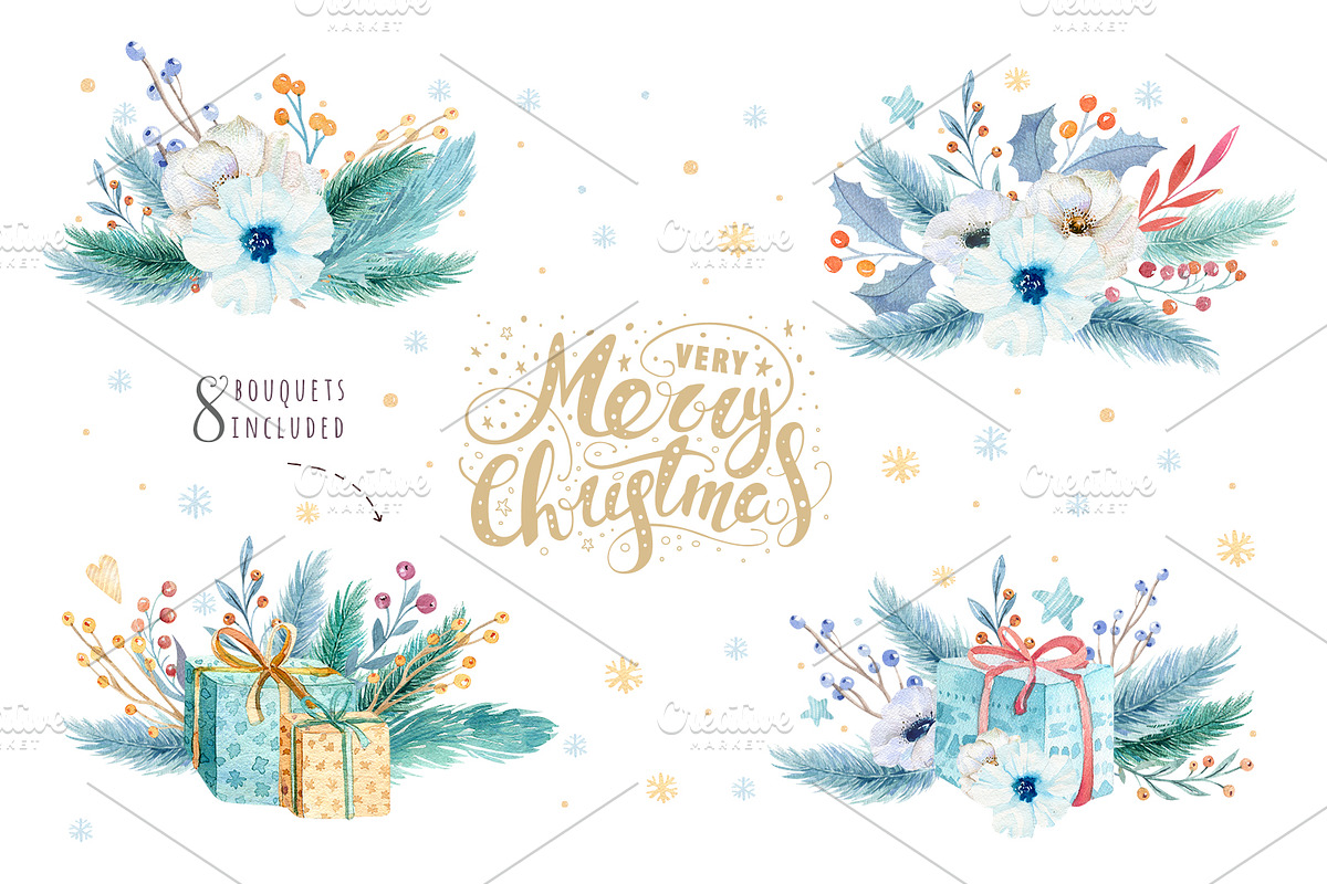Christmas bear collection, an Animal Illustration by Peace ART (Photo 6 of 11)
