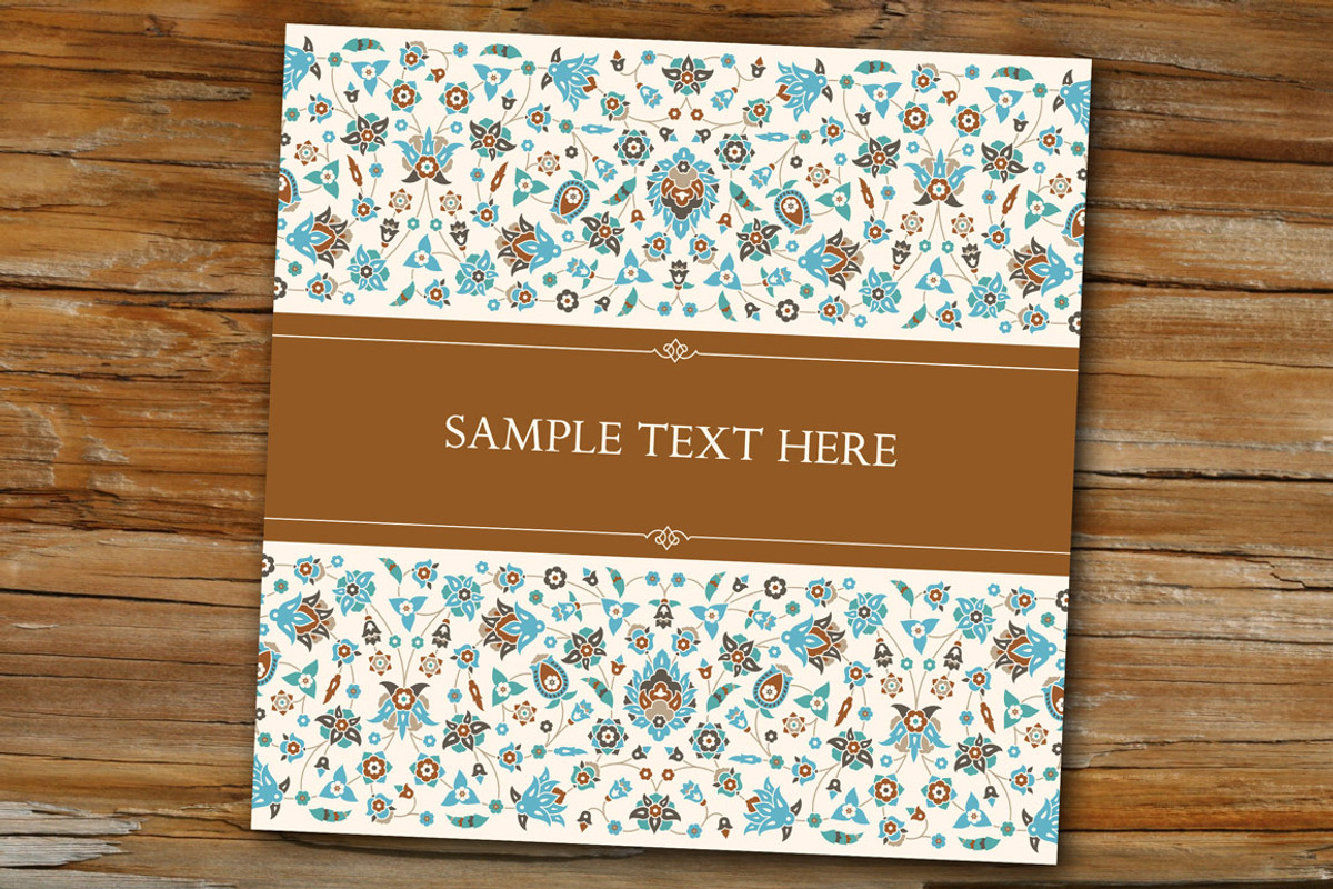 Floral Template, a Card Template by Azat1976
