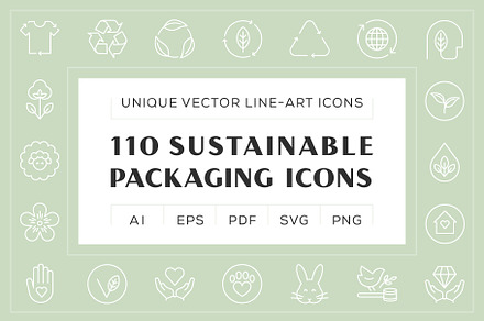 Sustainable Packaging Icons