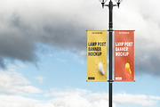 Lamp Post Banner Mockup, a Product Mockup by Designbuys (Thumbnail 20 of 20)