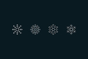 Creative snowflakes, an Outline Icon by popcic (Thumbnail 3 of 3)