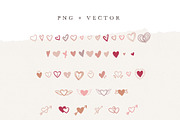 HEART / hand drawn png & vector, an Illustration by KruthDesign (Thumbnail 2 of 6)
