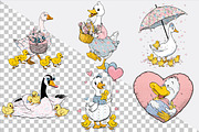 Mama Goose Mother’s Day Clipart Bund, an Illustration by SVGArt (Thumbnail 2 of 9)