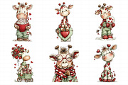 Valentine Giraffe Clipart, an Illustration by Daily.Designs (Thumbnail 5 of 7)