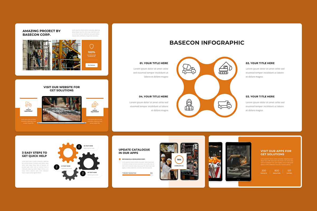 Construction Company Profile, a Presentation Template by YossyOneStd (Photo 4 of 6)