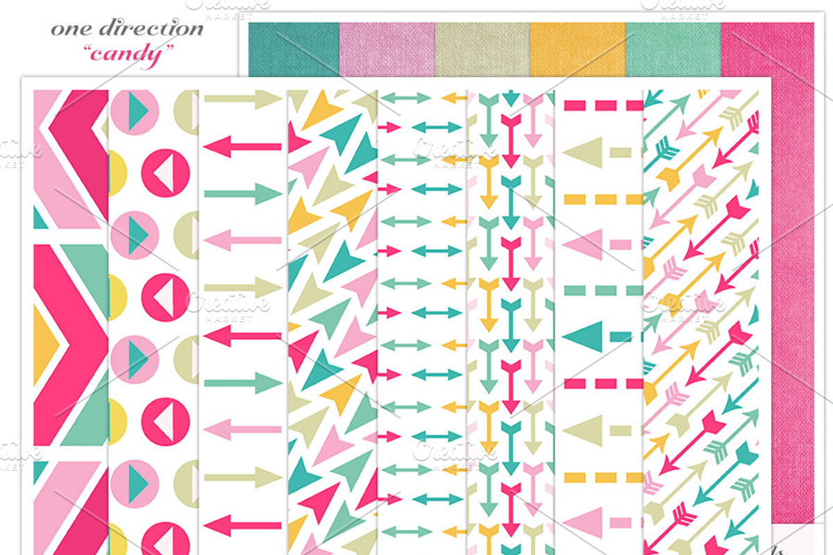 Candy Digital Pattern Papers