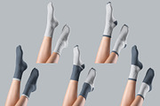 7 Medium Socks Mockup Female Leg, a Bottom Mockup by Grow Design Craft Studio (Thumbnail 5 of 7)