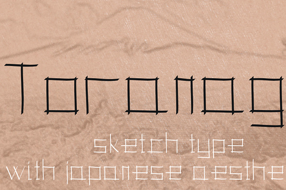 Toranaga, a Japanese inspired font preview 3
