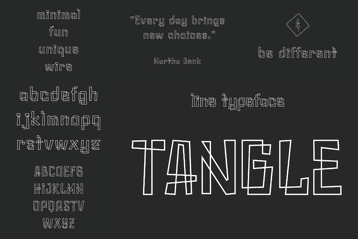 Outline Font Bundle - 34 Fonts!, a Sans Serif Font by HipFonts (Photo 5 of 17)