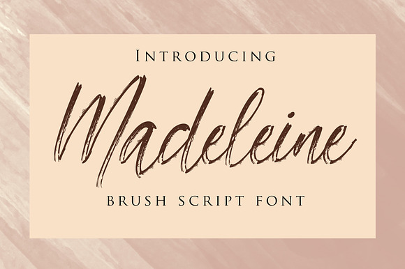 Madeleine Brush Script Font