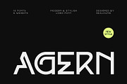 Agern - Modern Stylish Logo Font, a Sans Serif Font by Sealoung (Thumbnail 1 of 10)
