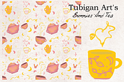 Bunnies and Tea, a Food Illustration by Tubigan Art (Thumbnail 1 of 3)
