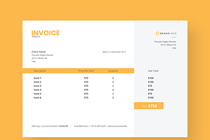 Clean Invoice Design Template
