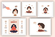Mental Health europe woman, a Healthcare Illustration by KeronnArt (Thumbnail 2 of 8)