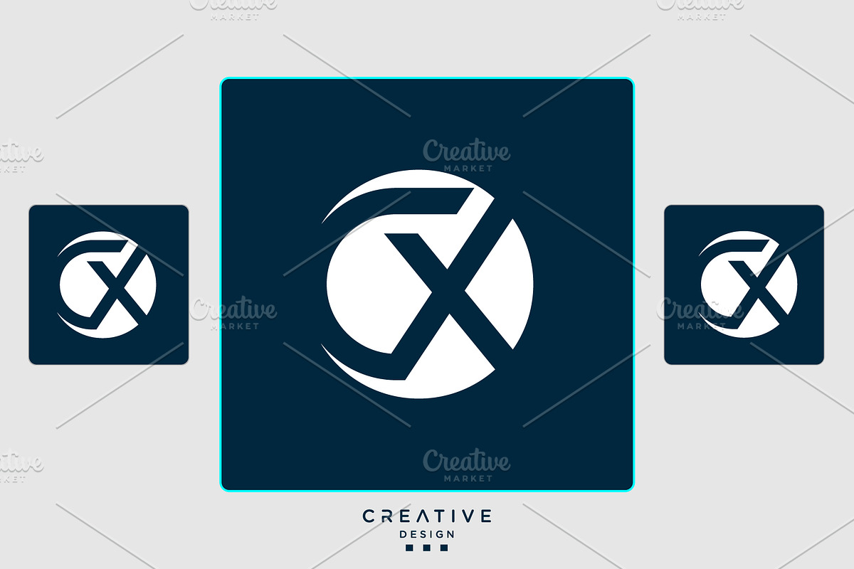 Alphabet Letters Icon Logo CX or XC, a Graphic by art_creater (Photo 2 of 2)