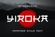 Yiroka Japanese Font Display, a Sans Serif Font by alanwarstd (Thumbnail 1 of 5)
