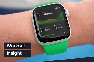 Fitness Watch App UI Fitwatch