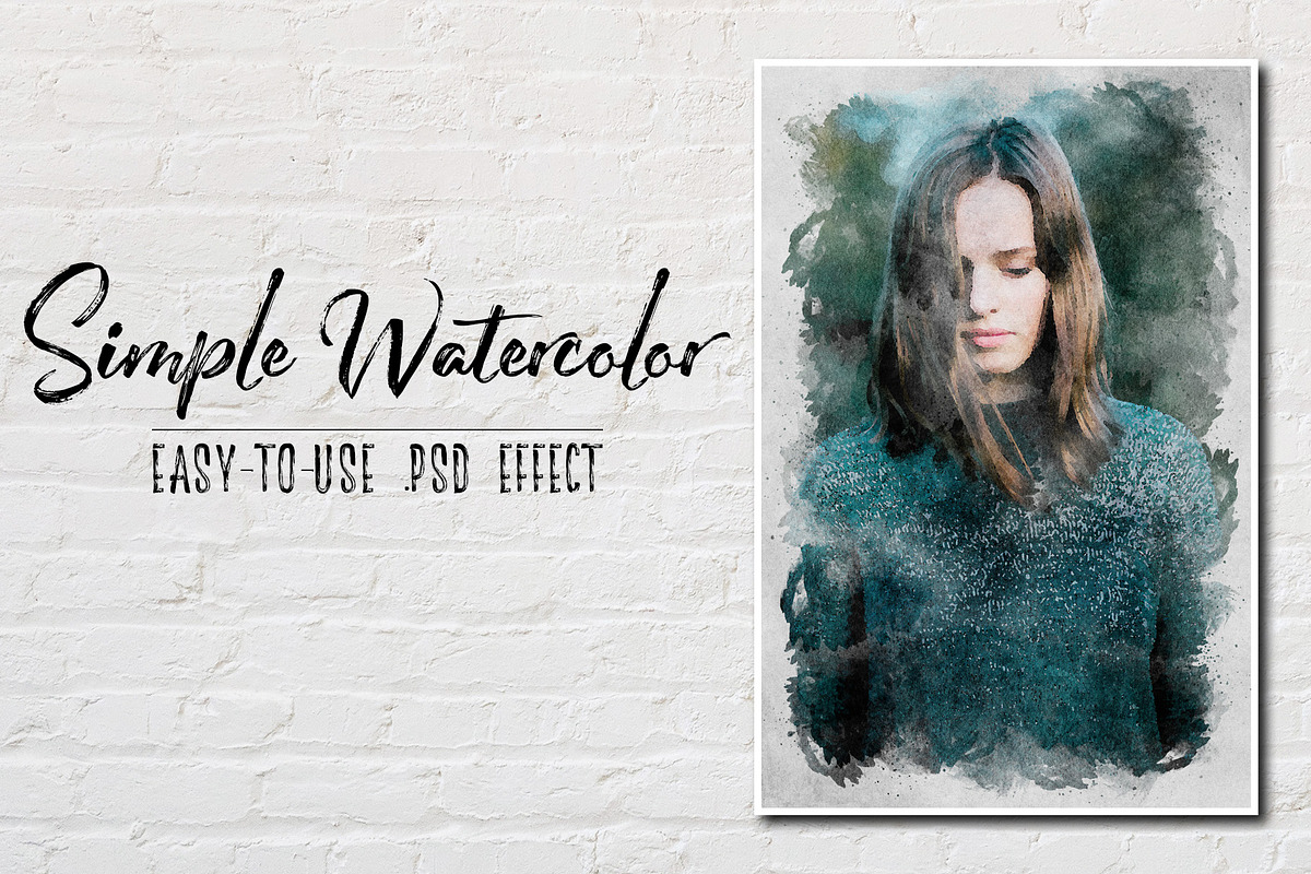 Simple Watercolor Photoshop FX, an Action Add-On by Gromov Design (Photo 1 of 4)