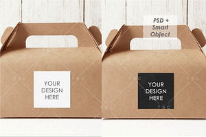 Favor Box / Sticker Mockup Bundle