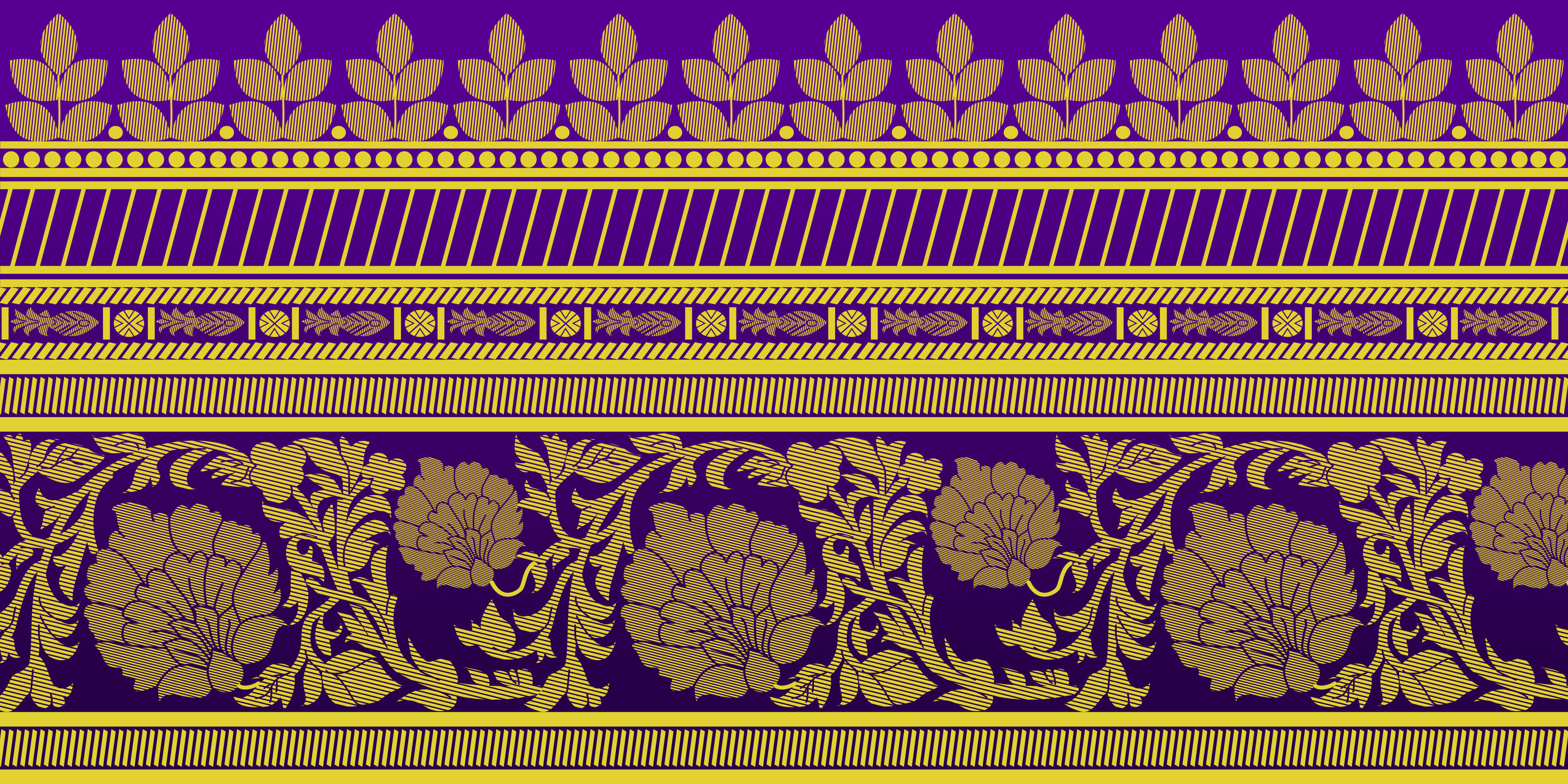 Saree border vector