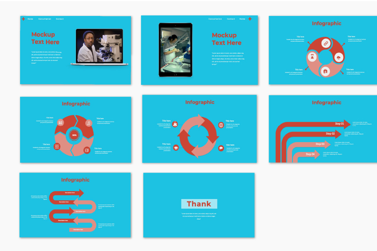 Munza Health Medical PowerPoint, a Presentation Template by Overcloud (Photo 4 of 4)