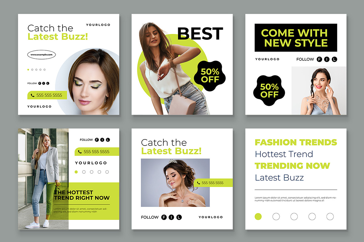 Fashion Sale Social Media Post, a Social Media Template by CreativeShaper (Photo 2 of 3)